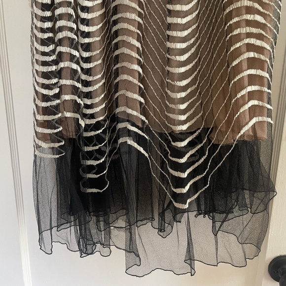 Roberto Cavalli Cream and Black Maxi Skirt fits 4/6 - Picture 10 of 12